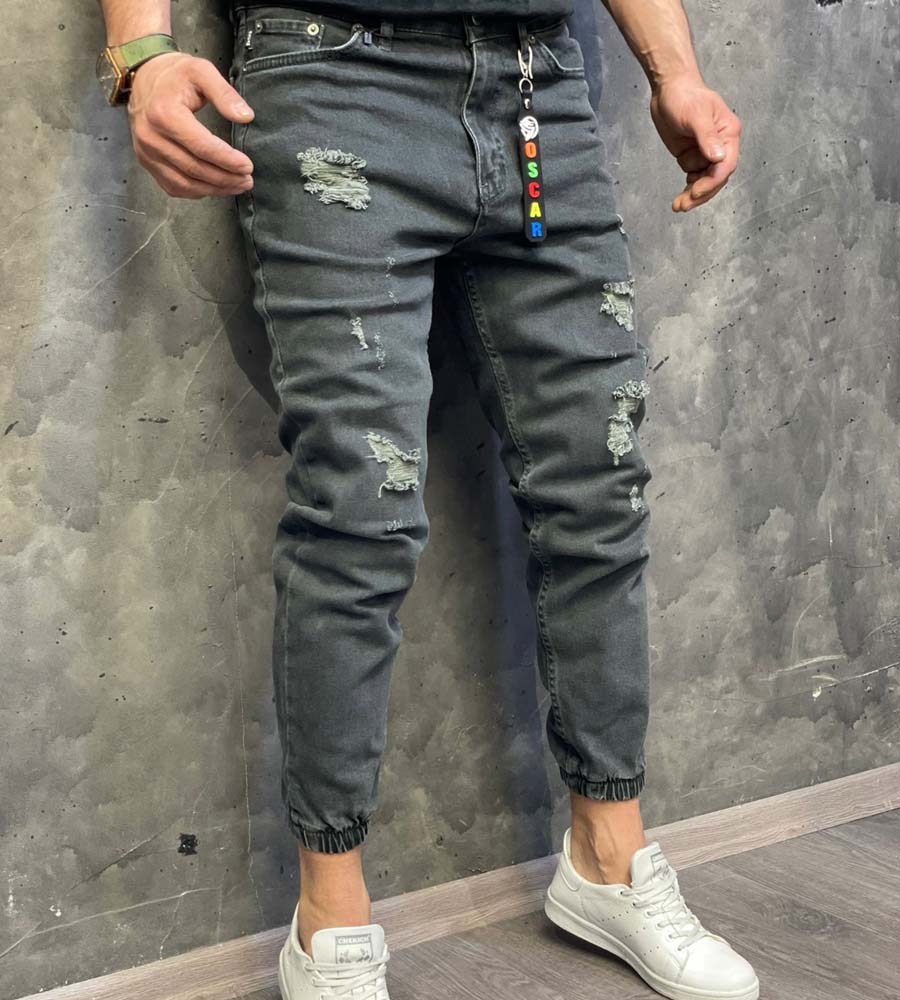 Παντελόνι jean ανδρικό με λάστιχο TR6134OSC