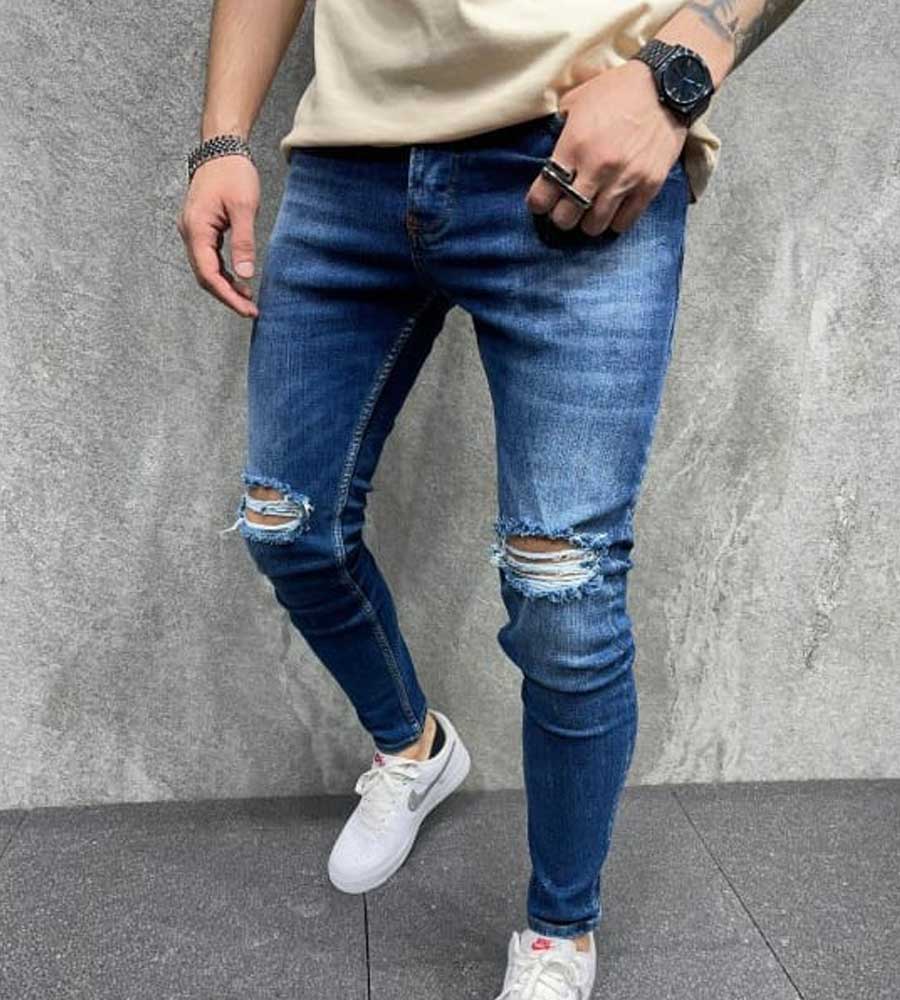 Skinny jean παντελόνι slash B6250
