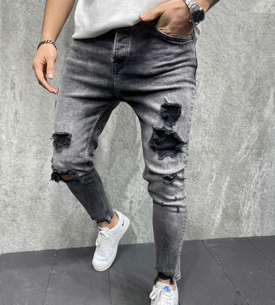 Skinny jean παντελόνι slash B8157