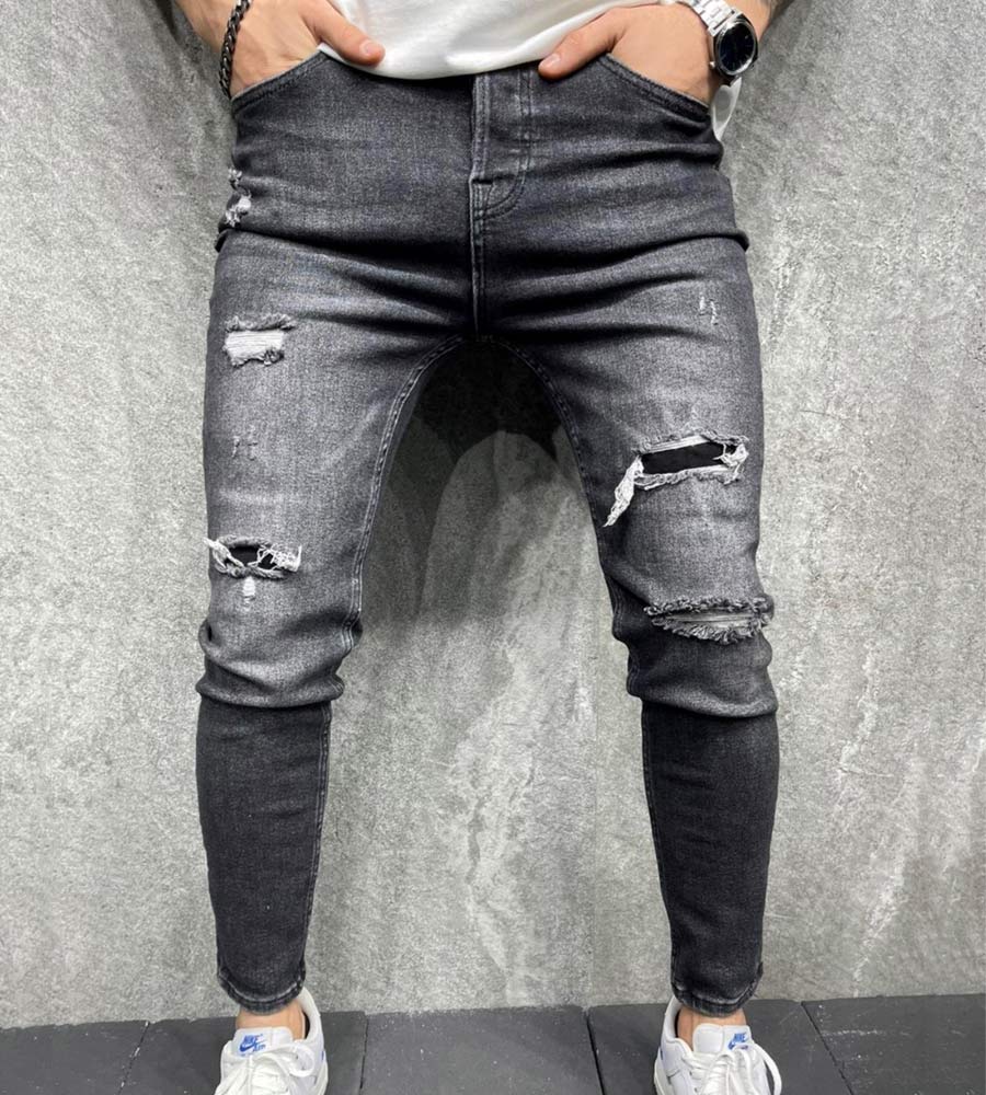 Skinny jean παντελόνι slash B8165