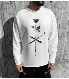 Men's oversized sweatshirt -one rose- BL41007