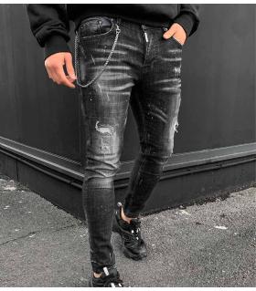 Παντελόνι jean attitude slash & paint BL5835