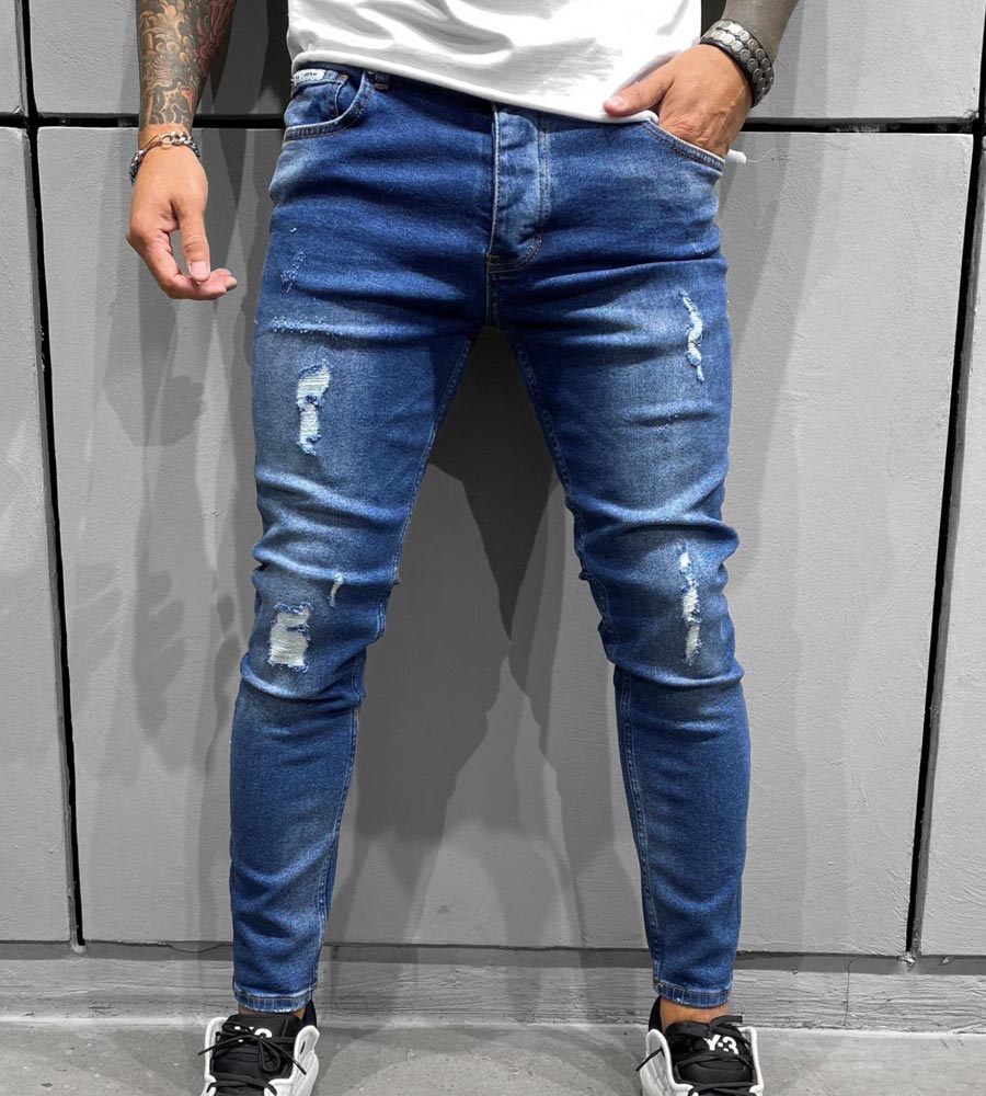 Skinny jean παντελόνι slash BL6382
