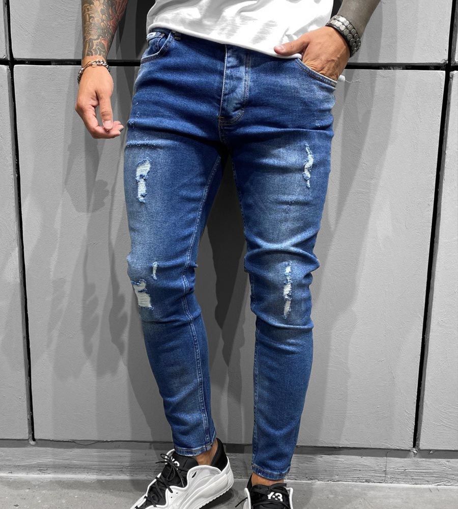 Skinny jean παντελόνι slash BL6382