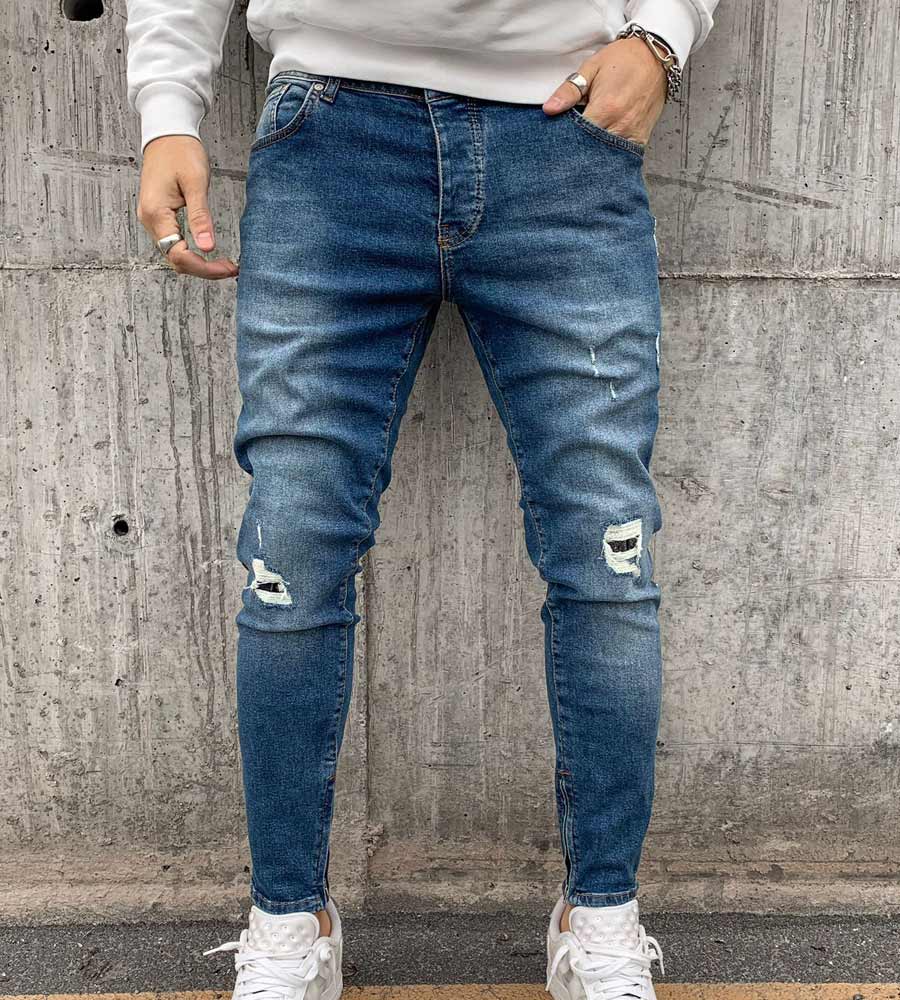 Skinny jean παντελόνι slash BL6530