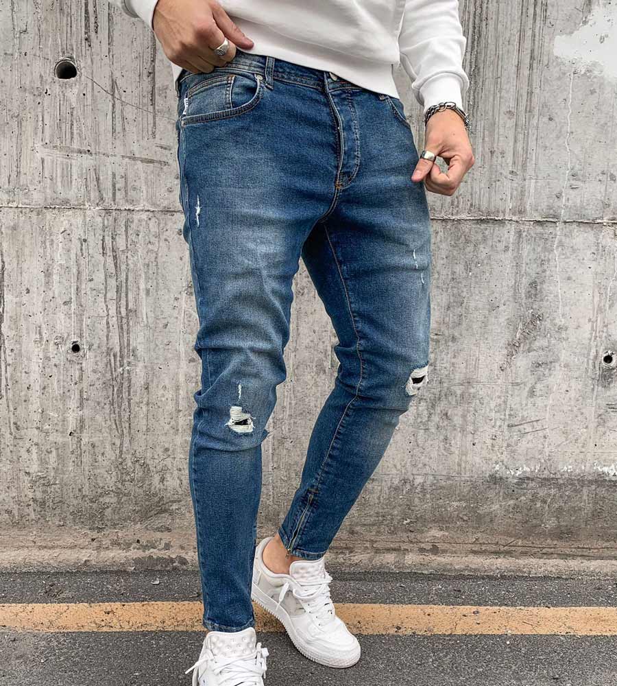 Skinny jean παντελόνι slash BL6530