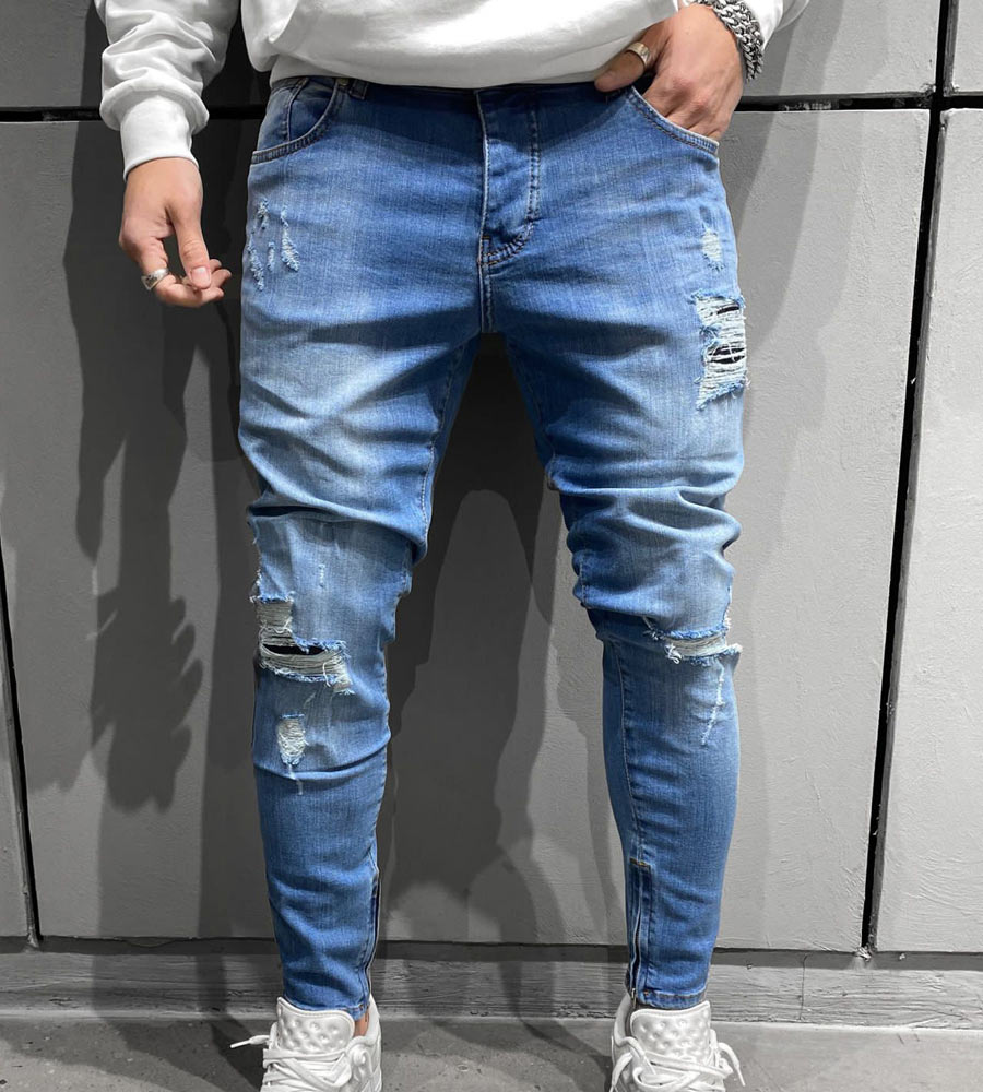 Skinny jean παντελόνι slash BL6532