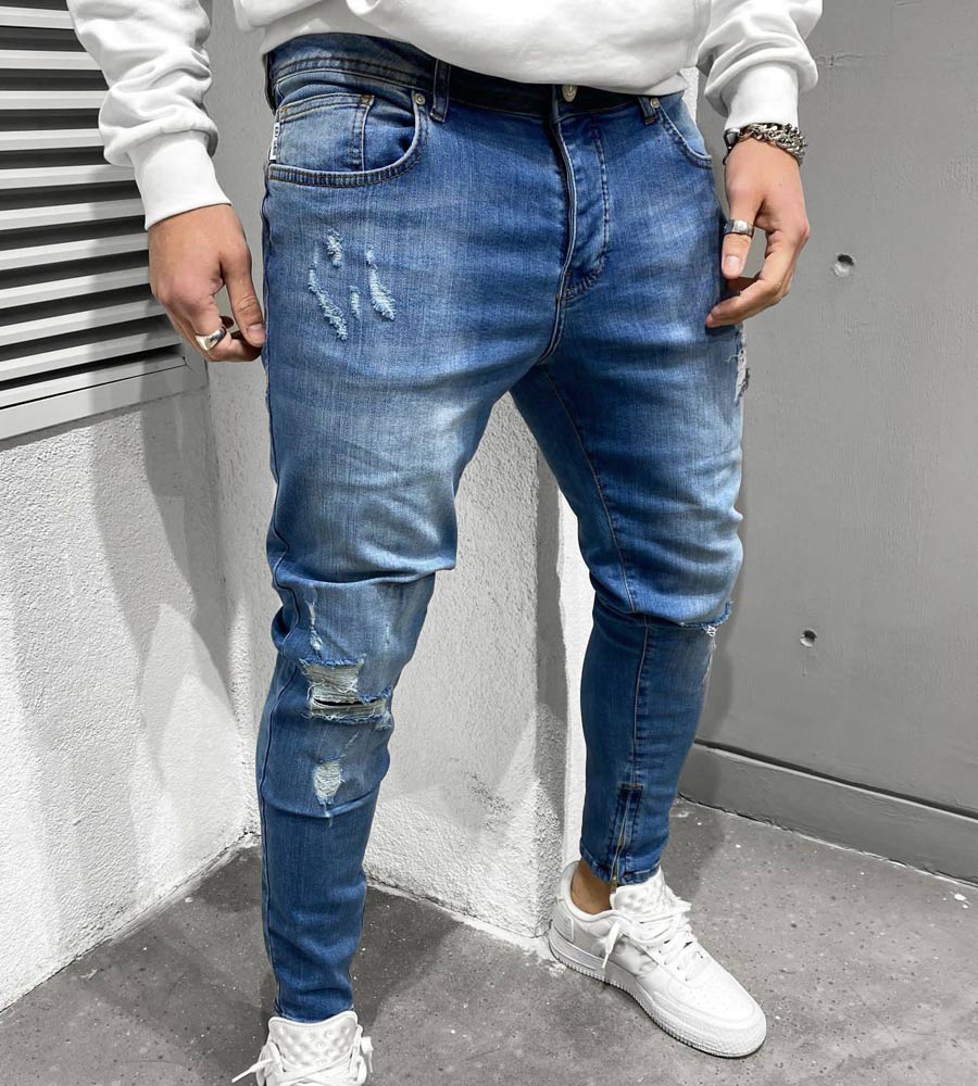 Skinny jean παντελόνι slash BL6532