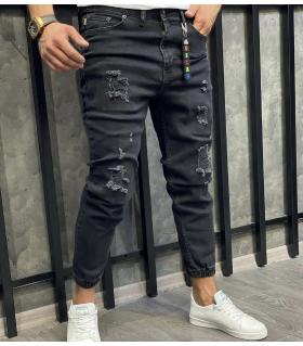 Παντελόνι jean ανδρικό με λάστιχο OSC6091
