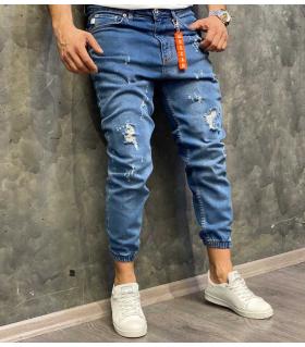 Παντελόνι jean ανδρικό με λάστιχο OSC6097