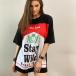 Oversize t-shirt -Stay Wild- PB22096CH: img 1