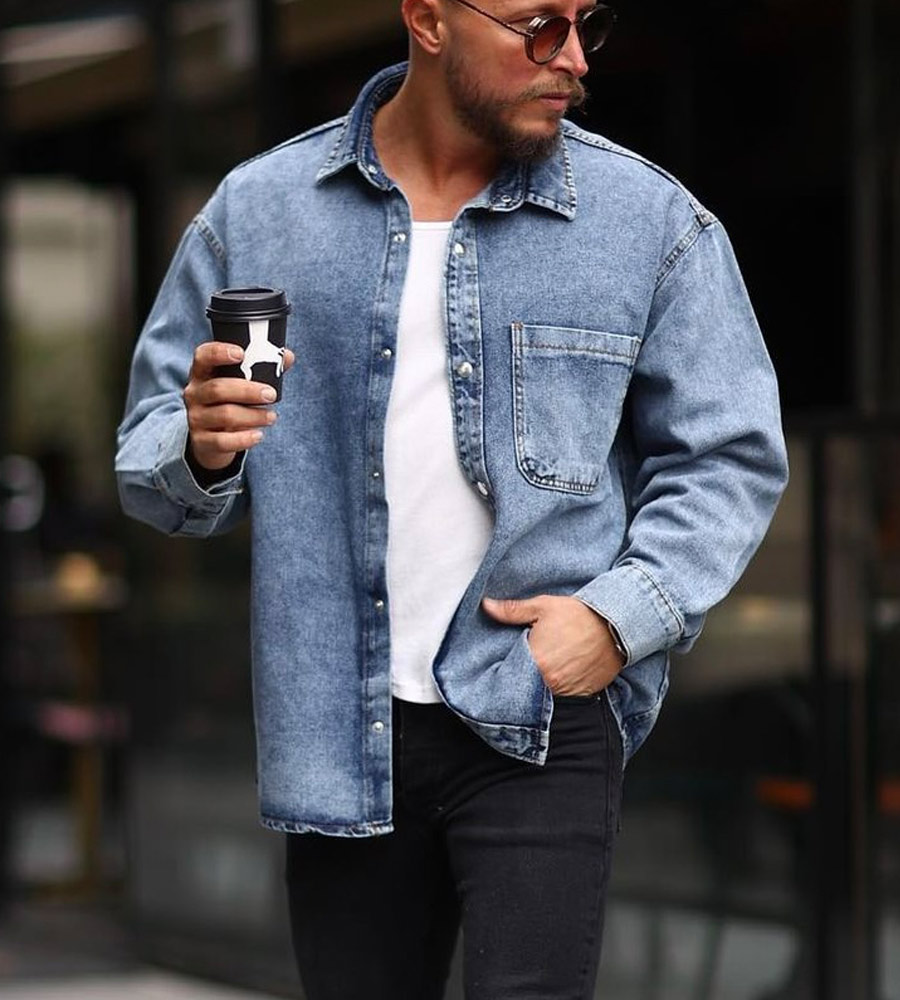 Men's jean jacket TR019WE