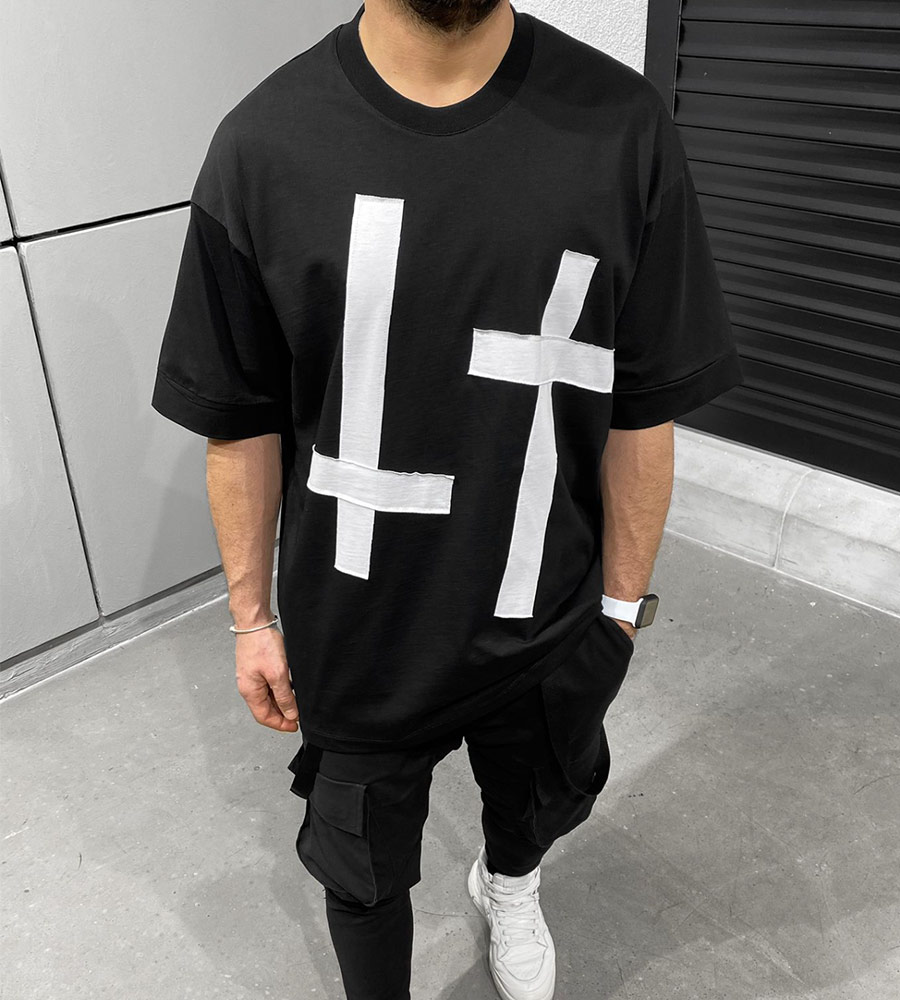 T-Shirt ανδρικό -Cross- TR51399BL