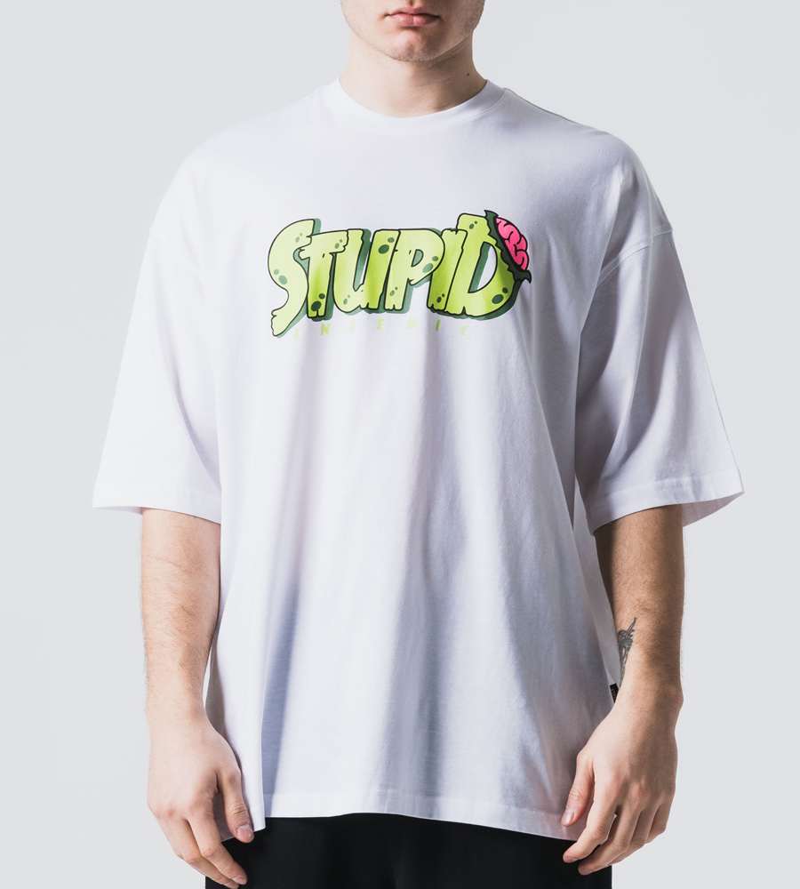 Oversized t-shirt -STUPID- TRM0107