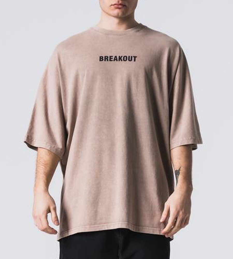 Oversized stonewashed t-shirt -BREAKOUT- TRM0141