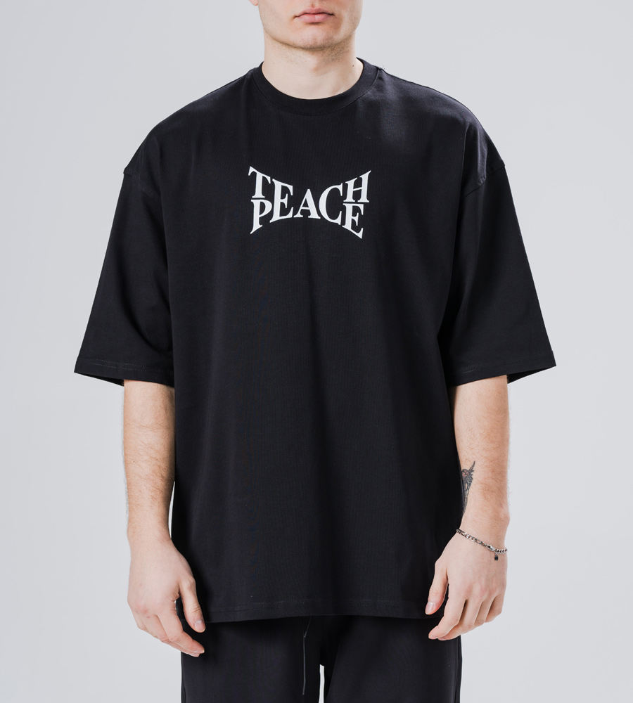 Oversized t-shirt -TEACH PEACE- TRM0161