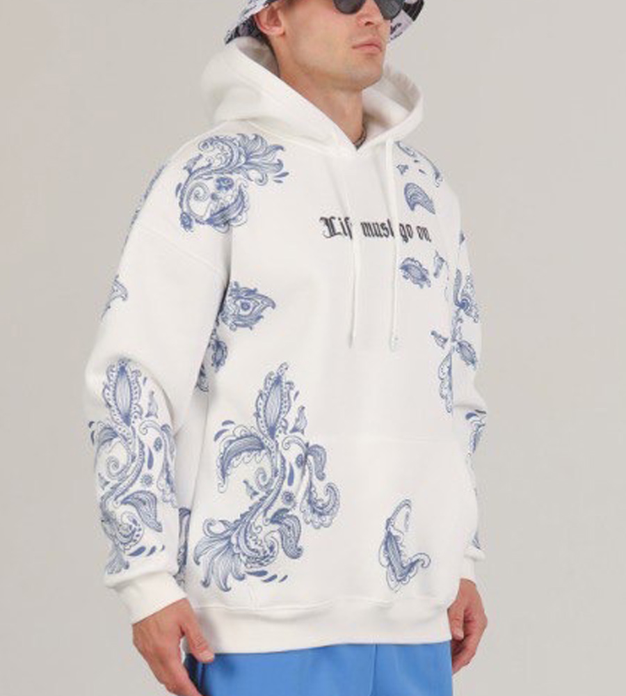 Μπλούζα φούτερ με κουκούλα -LIFE- TRM1167